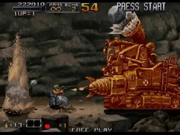 Metal Slug Anthology screen shot game playing